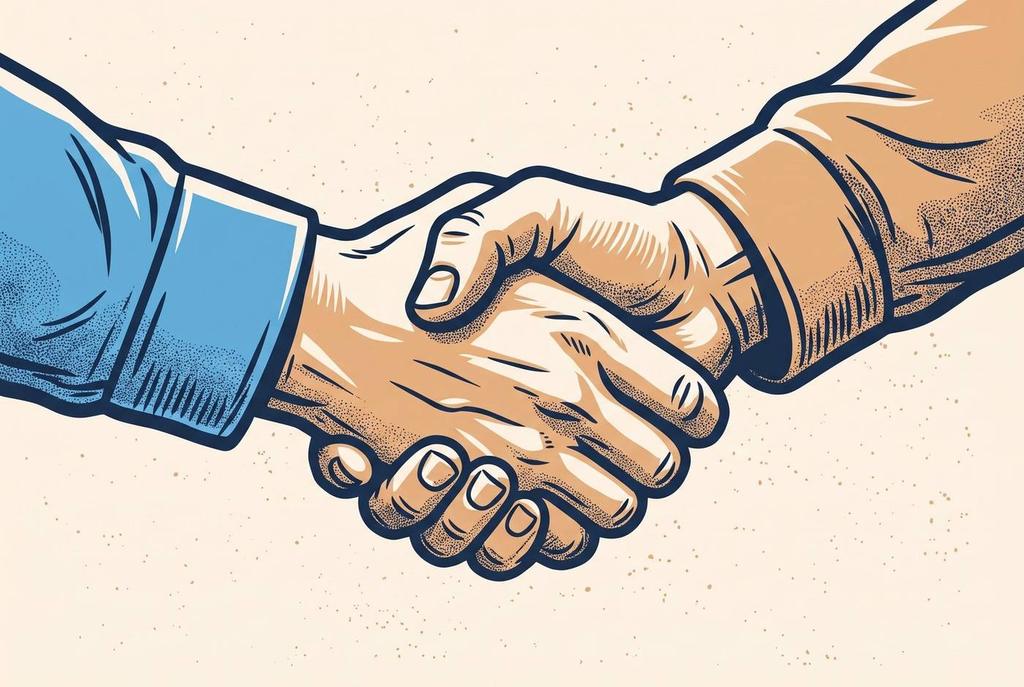 Handschlag – Zusammenarbeit